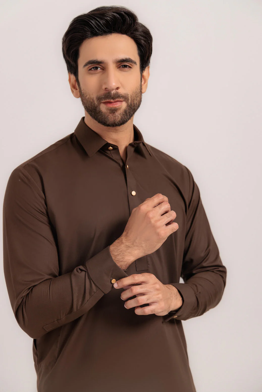 D-BROWN-BLENDED-SHALWAR SUIT - (GSSW24-021) - Image 4