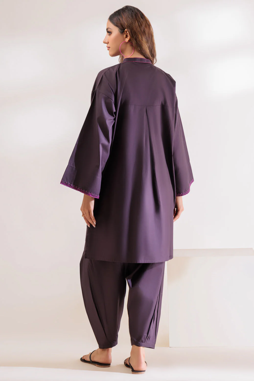 D-BROWN-POPLIN-2 PIECE (WA6232P22) - Image 4