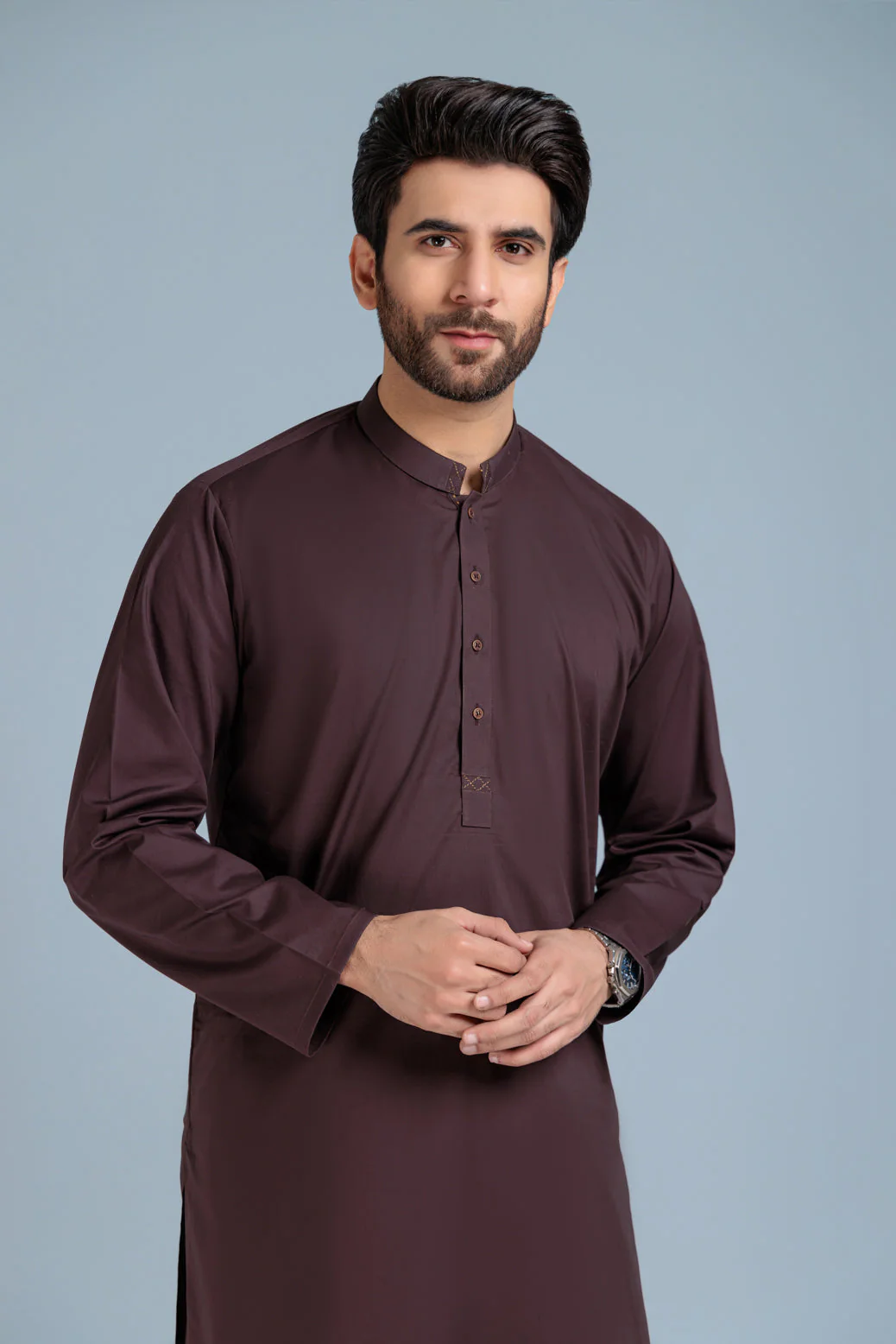 D-COFFEE-BLENDED-KURTA SHALWAR (KSRS23-064) - Image 2
