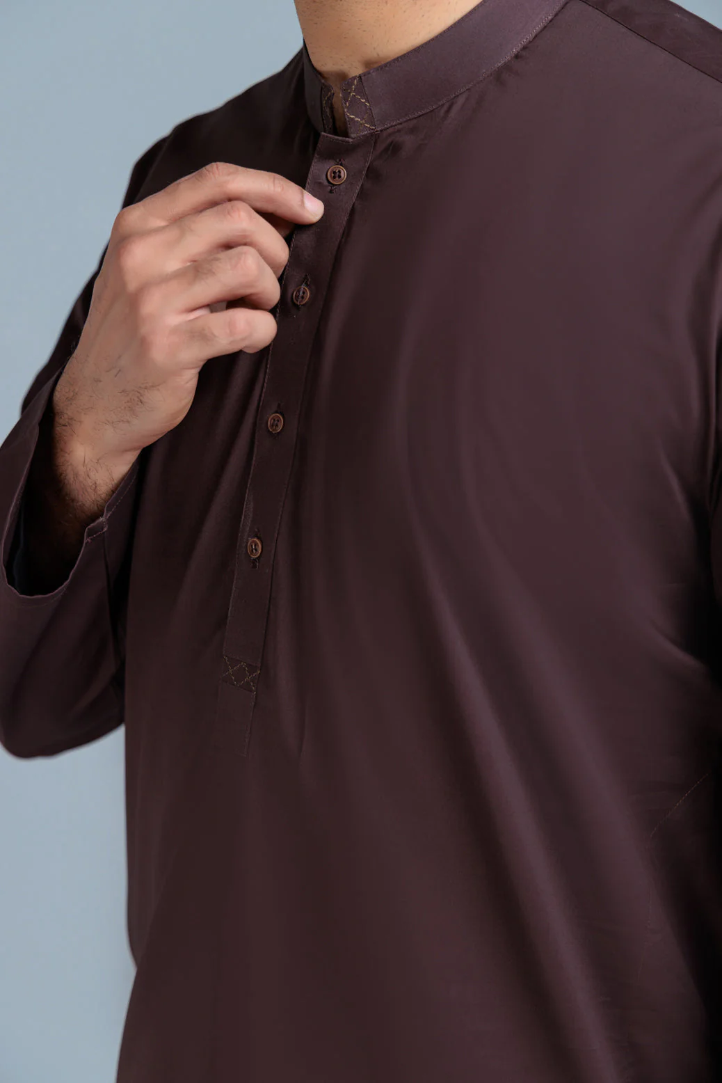 D-COFFEE-BLENDED-KURTA SHALWAR (KSRS23-064) - Image 3