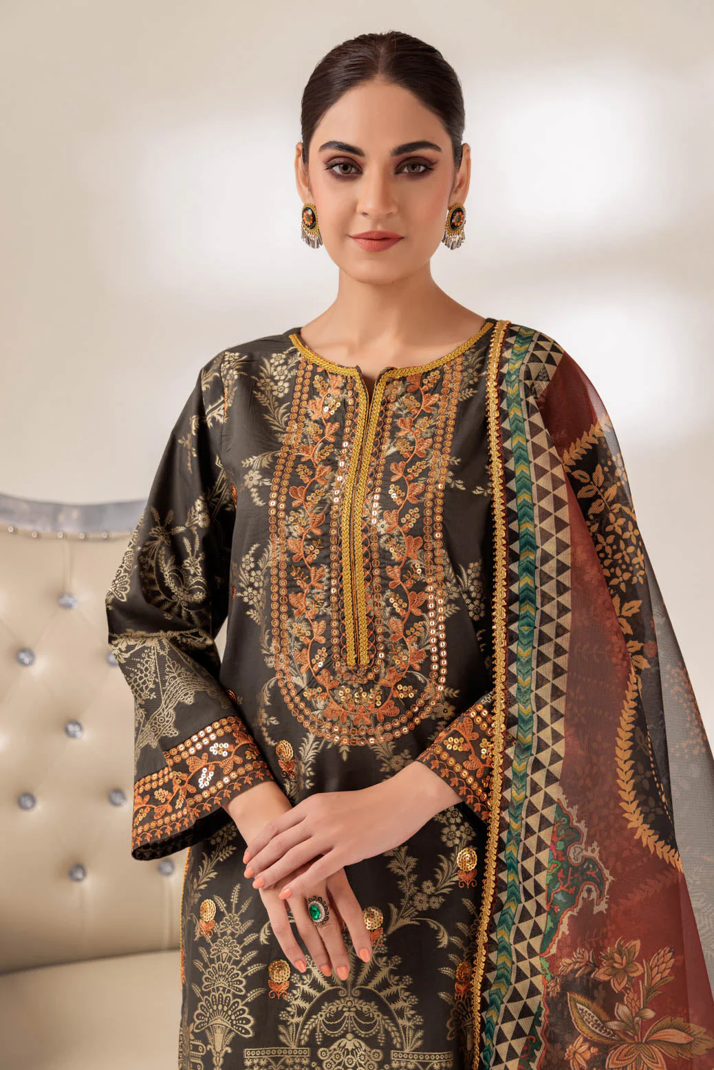 D-GREEN-JACQUARD-3 PIECE (BU1H223P06) - Image 3