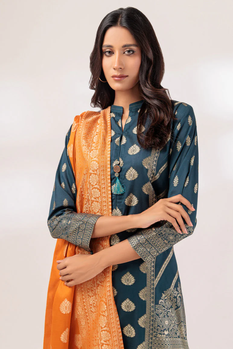 D-GREEN-JACQUARD-3 PIECE (PWJ1233P10) - Image 2