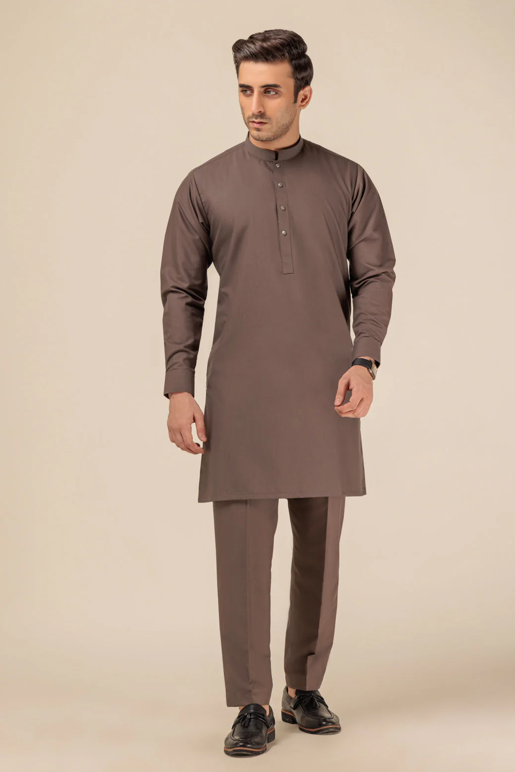 D-GREY-BLENDED-KURTA PAJAMA TROUSER - (KSW23-001) - Image 4