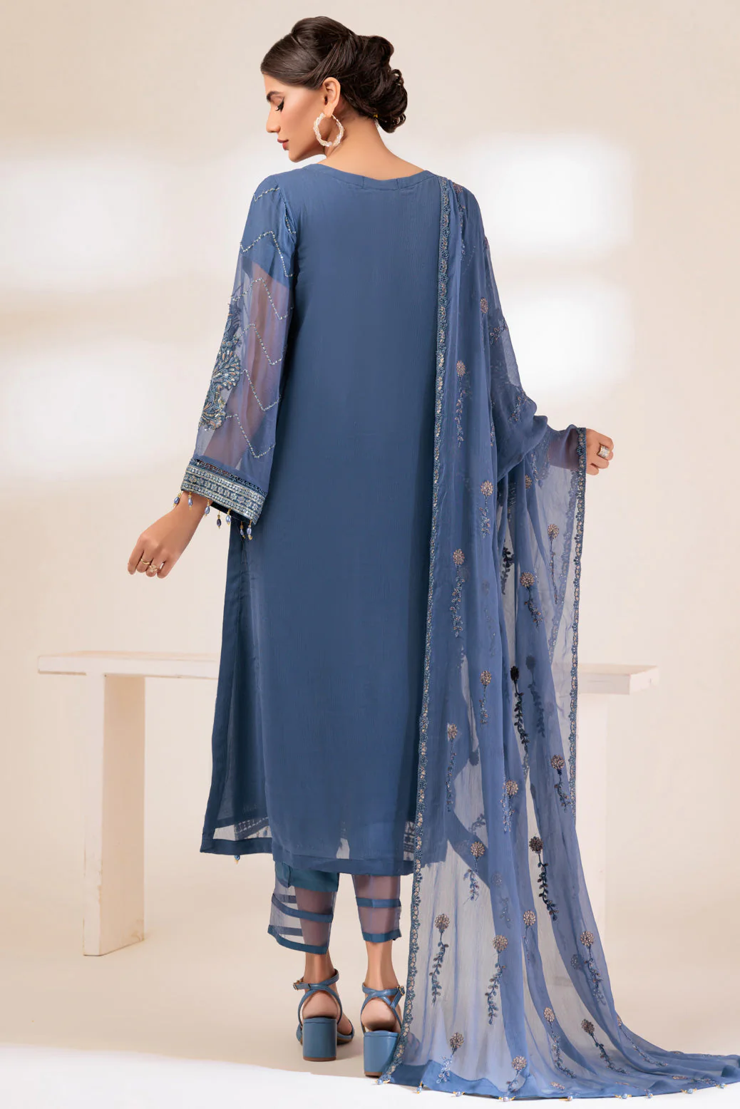 D-GREY-CHIFFON-3 PIECE (MWF233P02) - Image 4