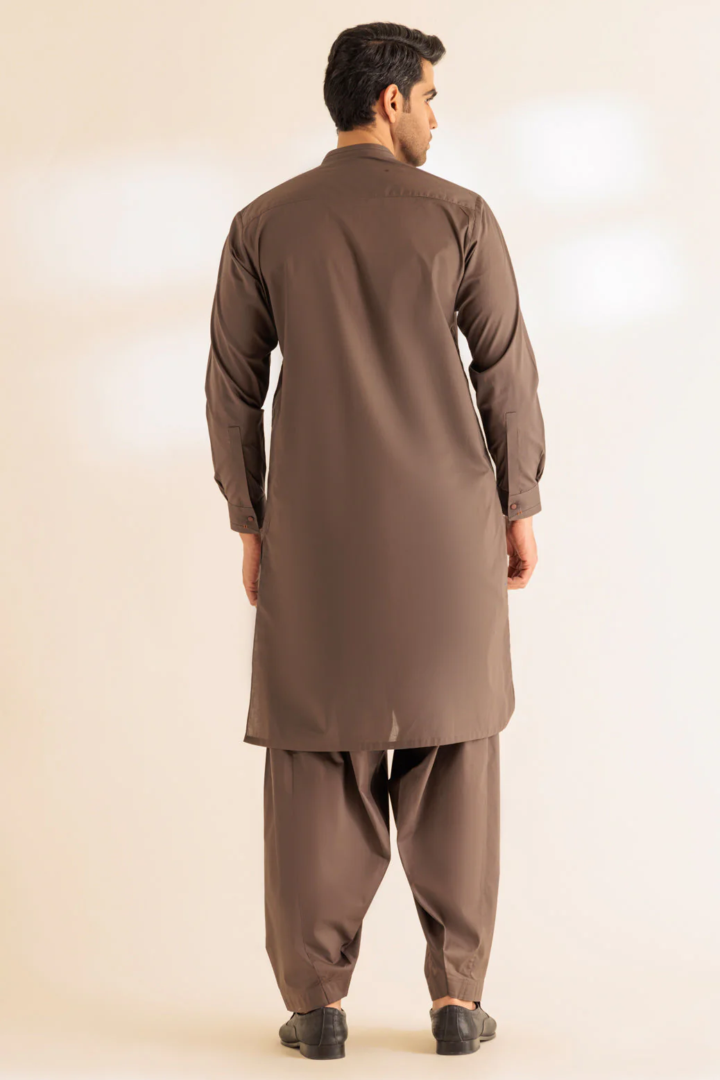 D-OLIVE-BLENDED-KURTA SHALWAR - (KSRS24-021) - Image 5