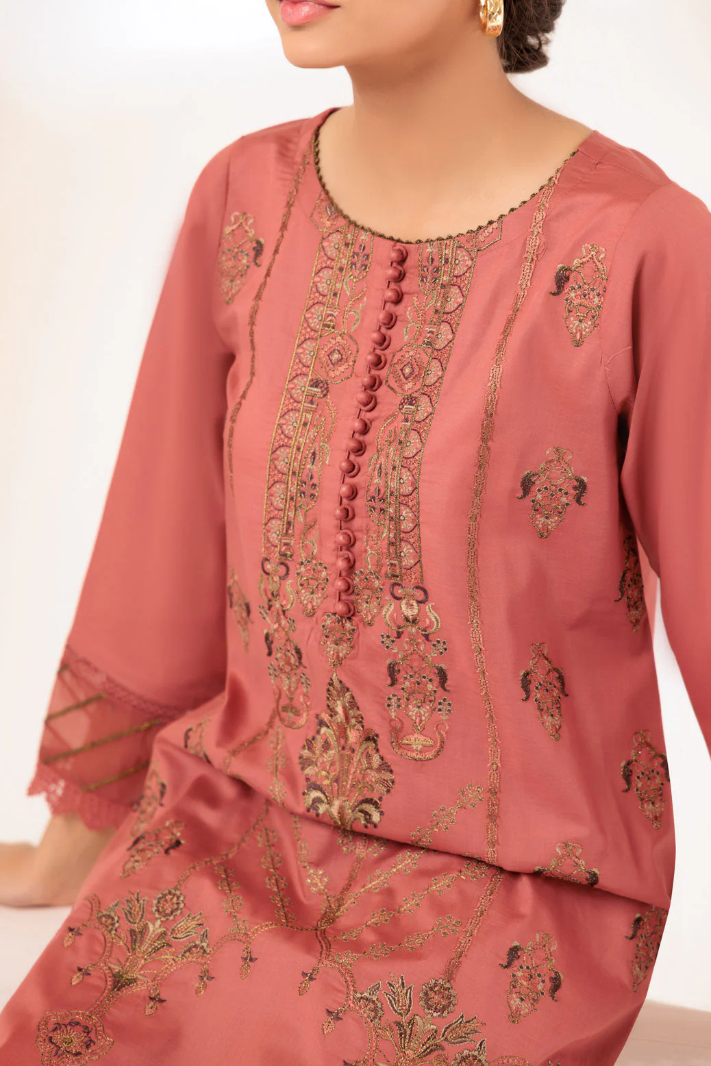 D-PEACH-CAMBRIC-3 PIECE (SL1H233P06) - Image 2