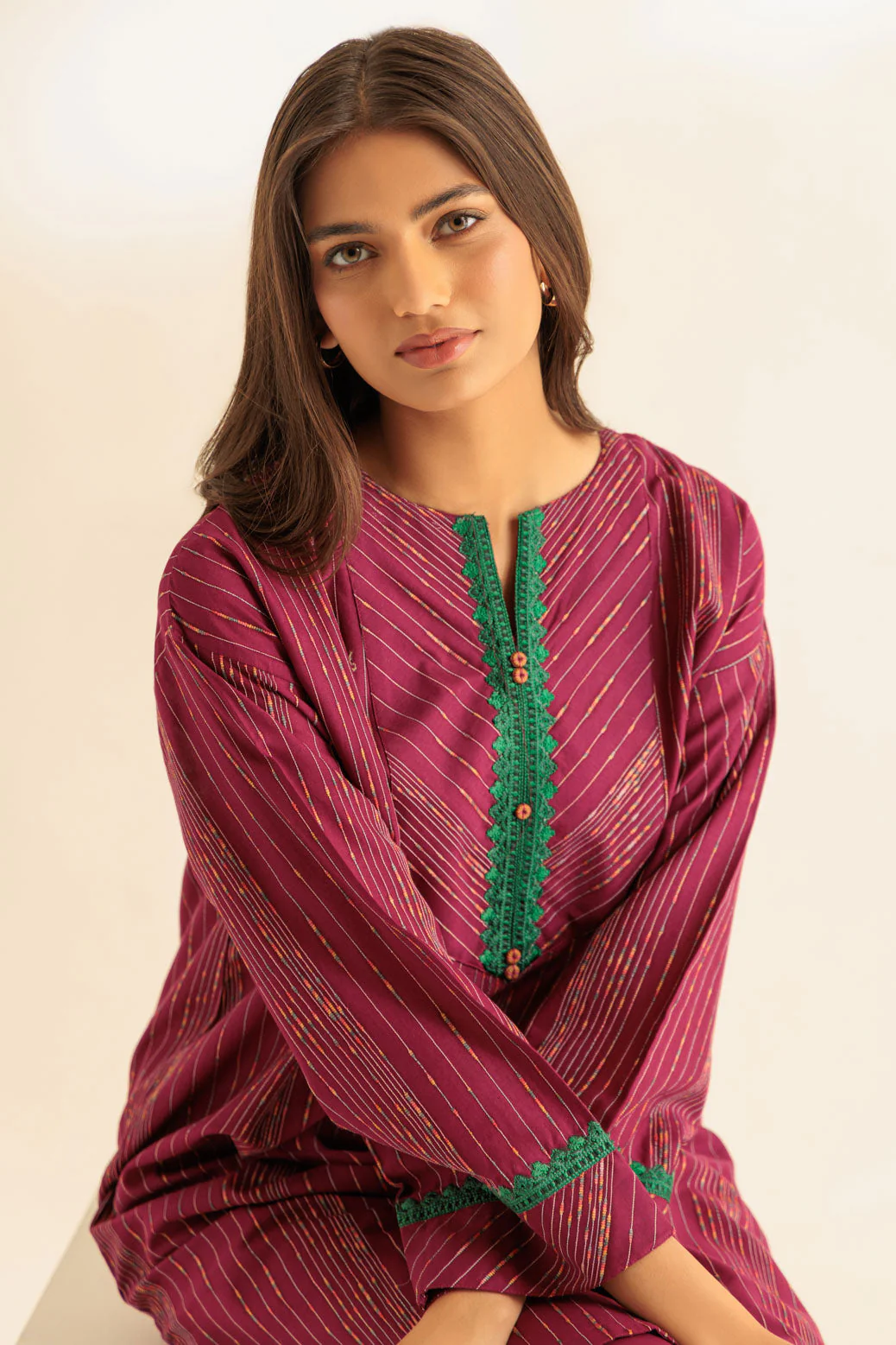 D-PINK-CAMBRIC-2 PIECE (SS6242P19) - Image 2