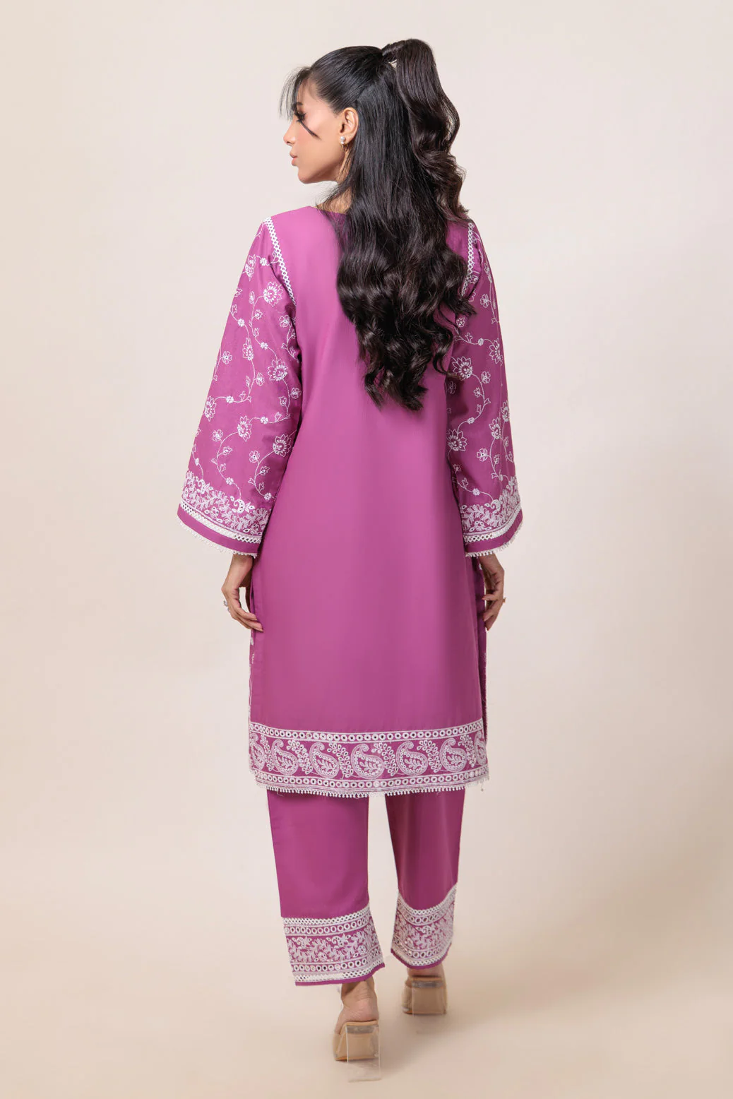 D-PINK-KHADDAR-2 PIECE (WS6242P06) - Image 2