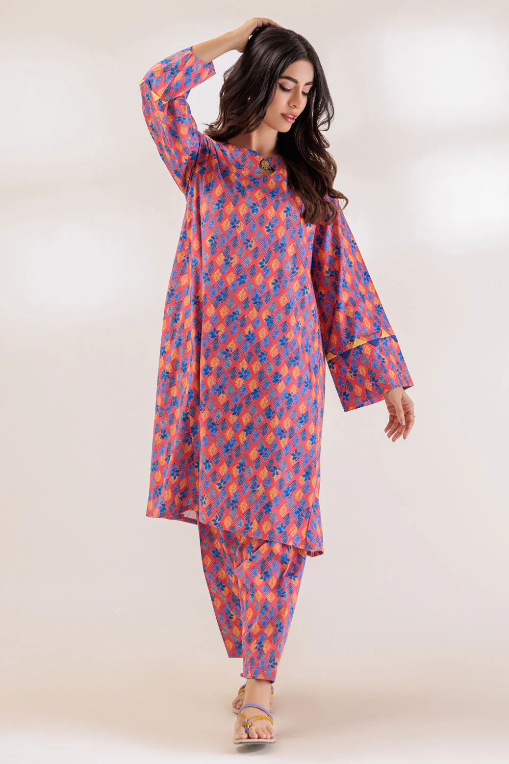 D-PINK-POPLIN-2 PIECE (WS6232P42) - Image 2