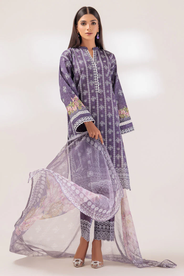 D-PURPLE-CAMBRIC-3 PIECE (PWS1233P05) - Image 4