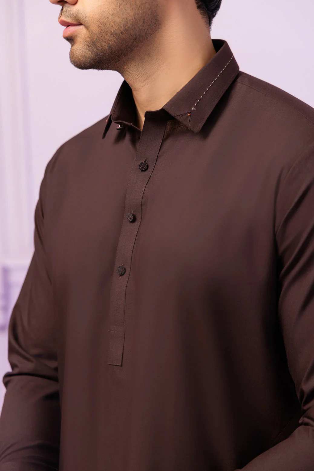 D-WALNUT-BLENDED-KURTA SHALWAR - (KSRR24-006) - Image 4