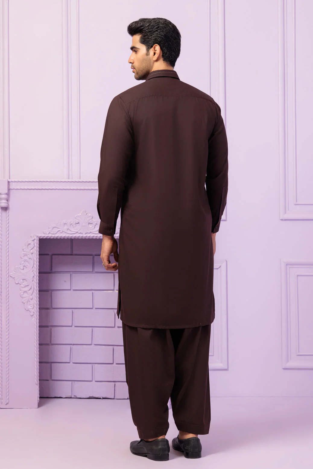 D-WALNUT-BLENDED-KURTA SHALWAR - (KSRR24-006) - Image 5