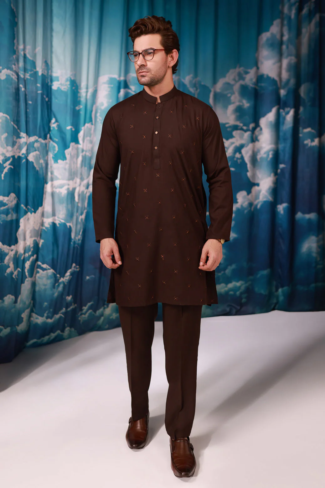 D-WALNUT-BLENDED-KURTA TROUSER - (KSR24-026) - Image 2