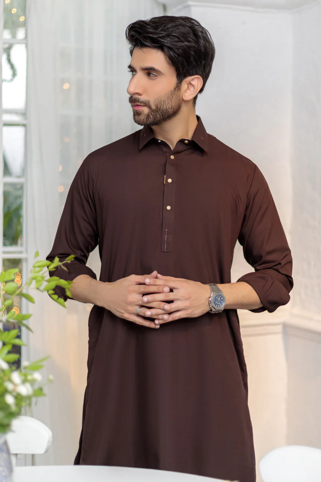 D-WALNUT-BLENDED-SHALWAR SUIT - (GSSR24-003) - Image 2