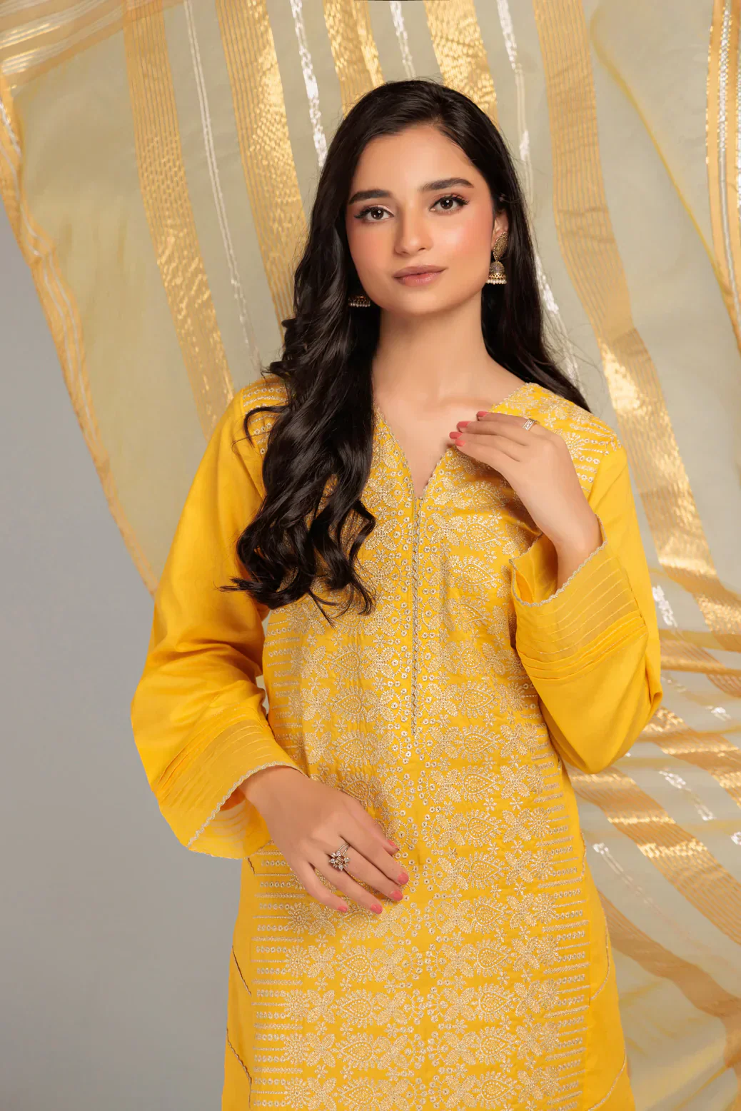 D-YELOW-CAMBRIC-3 PIECE (WHS223P06) - Image 2