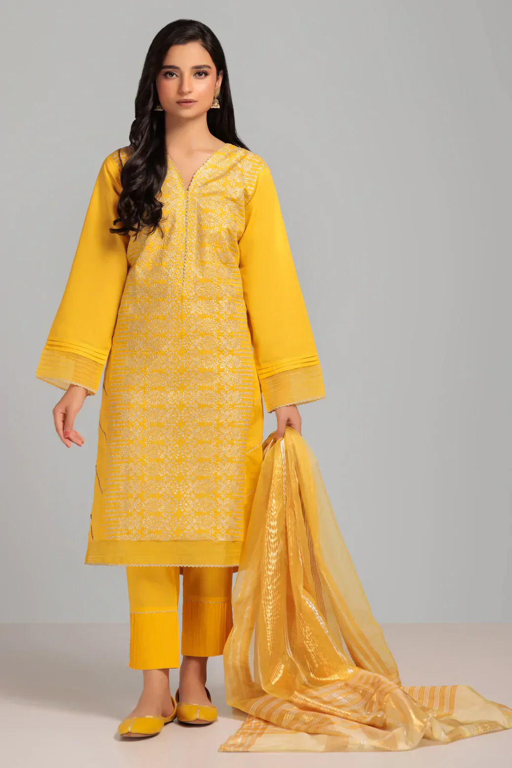 D-YELOW-CAMBRIC-3 PIECE (WHS223P06) - Image 4