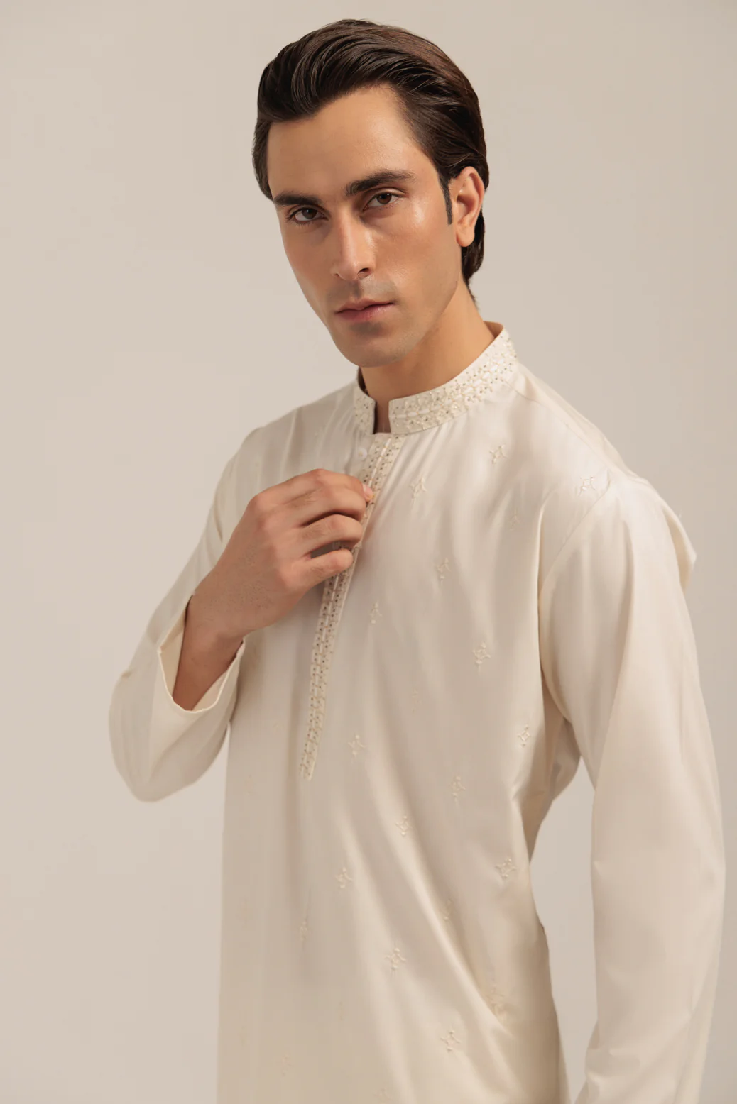 DOVE-BLENDED-KURTA TROUSER - (KSW24-002) - Image 2