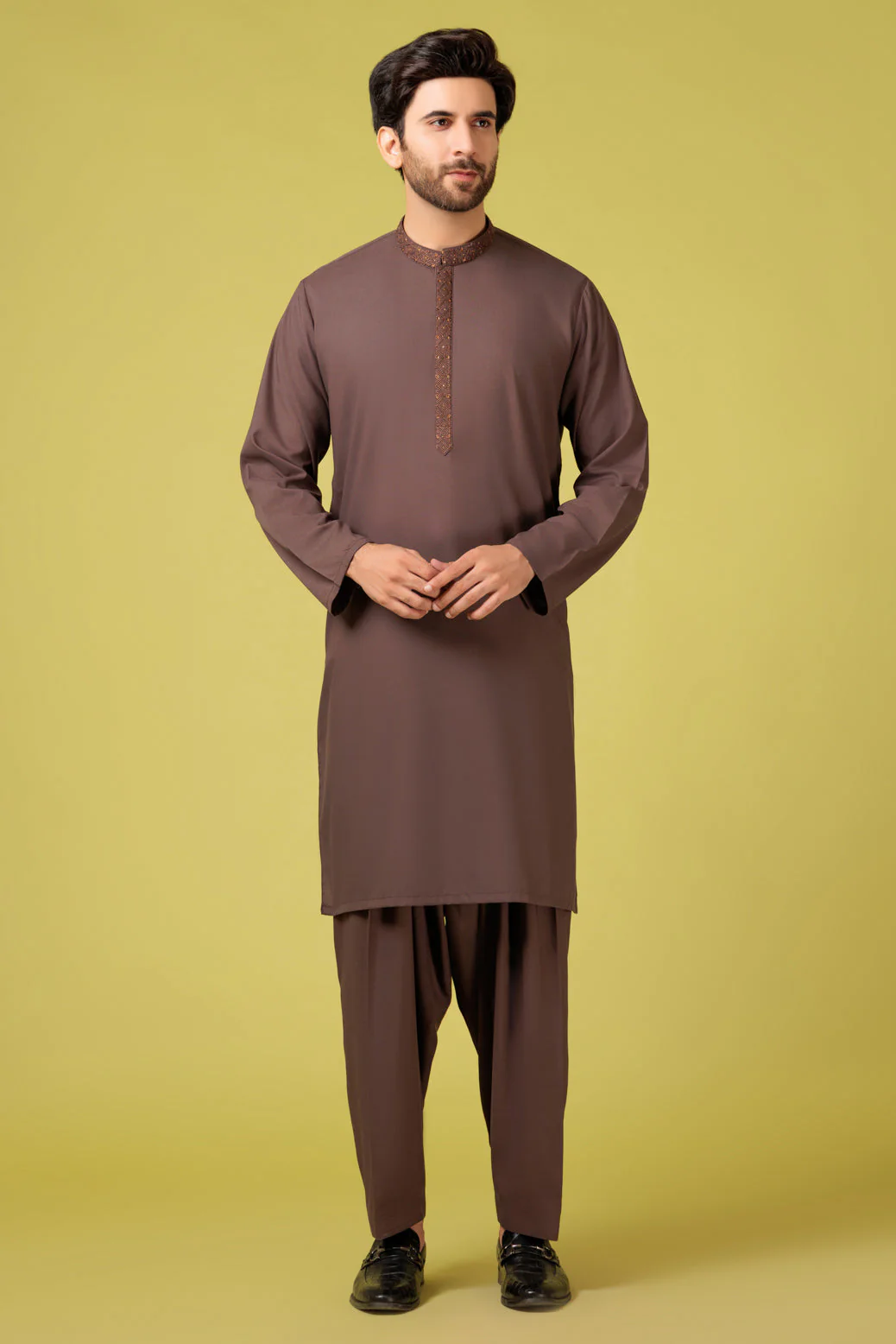 DR-WOOD-BLENDED-KURTA SHALWAR - (KSRS23-094) - Image 4