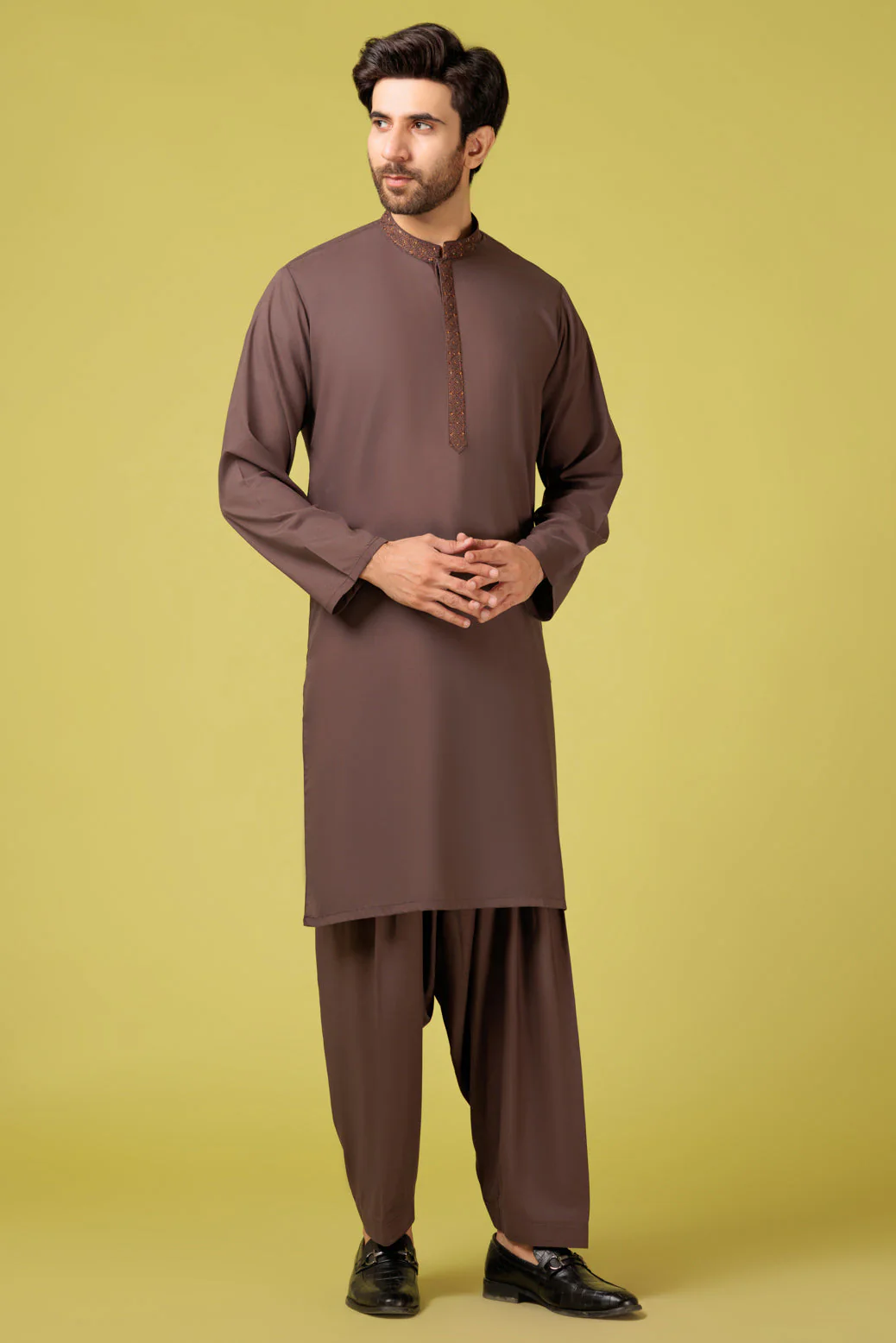 DR-WOOD-BLENDED-KURTA SHALWAR - (KSRS23-094) - Image 5