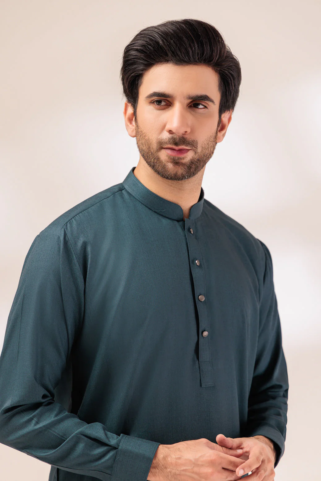 E-GREEN-BLENDED-SHALWAR SUIT - (GSBW23-026) - Image 2