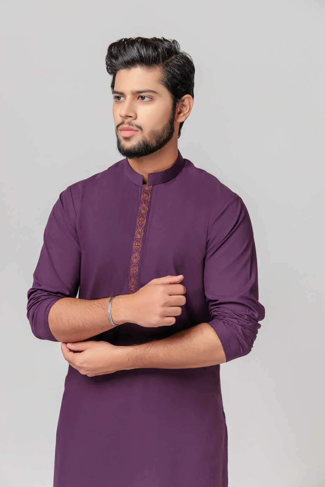 E-PLANT-COTTON-KURTA PAJAMA TROUSER (KSS23-006) - Image 2