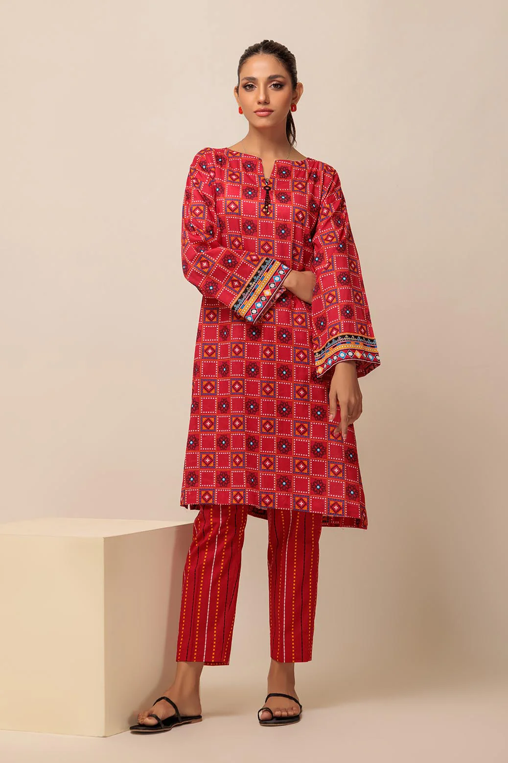 ETHNIC BLOCKS - 2 PC (AST232P27) - Image 4