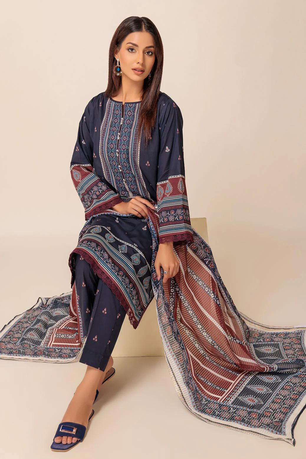 ETHNIC FLORAL - 3 PC (2S24P3P046) - Image 2