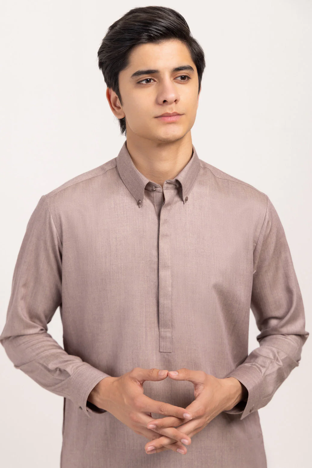 FAWN-BLENDED-KURTA TROUSER - (KSW24-028) - Image 3