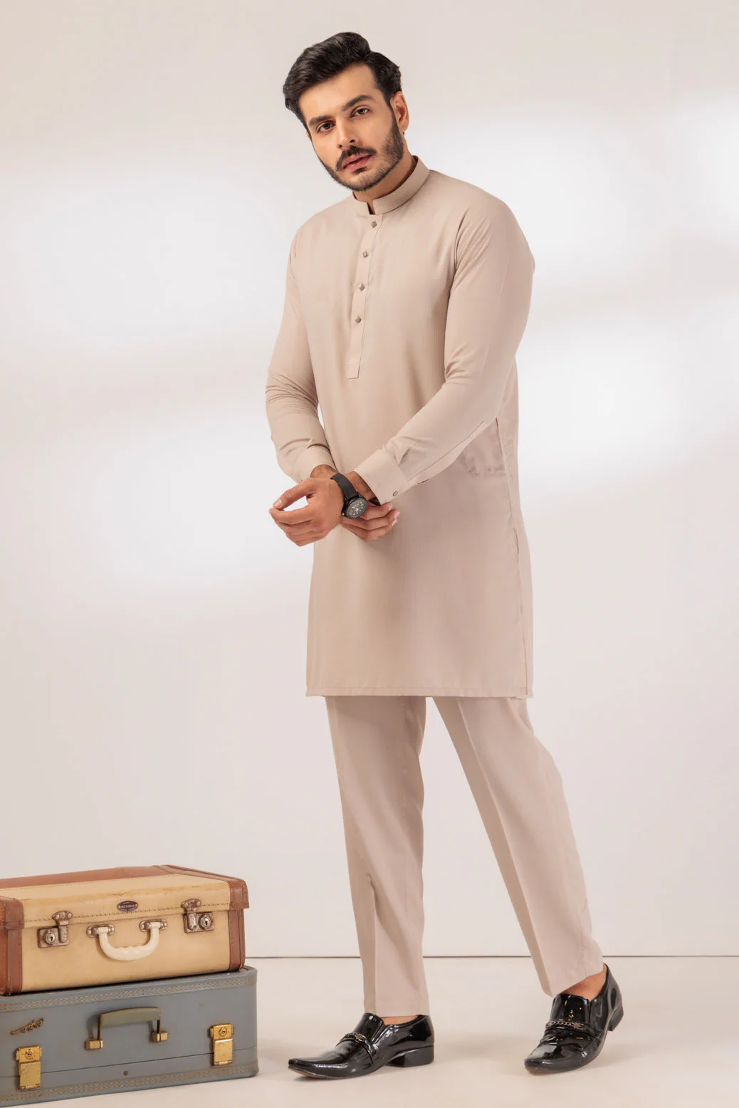 FEATHER-BLENDED-KURTA TROUSER - (KSR24-027) - Image 4