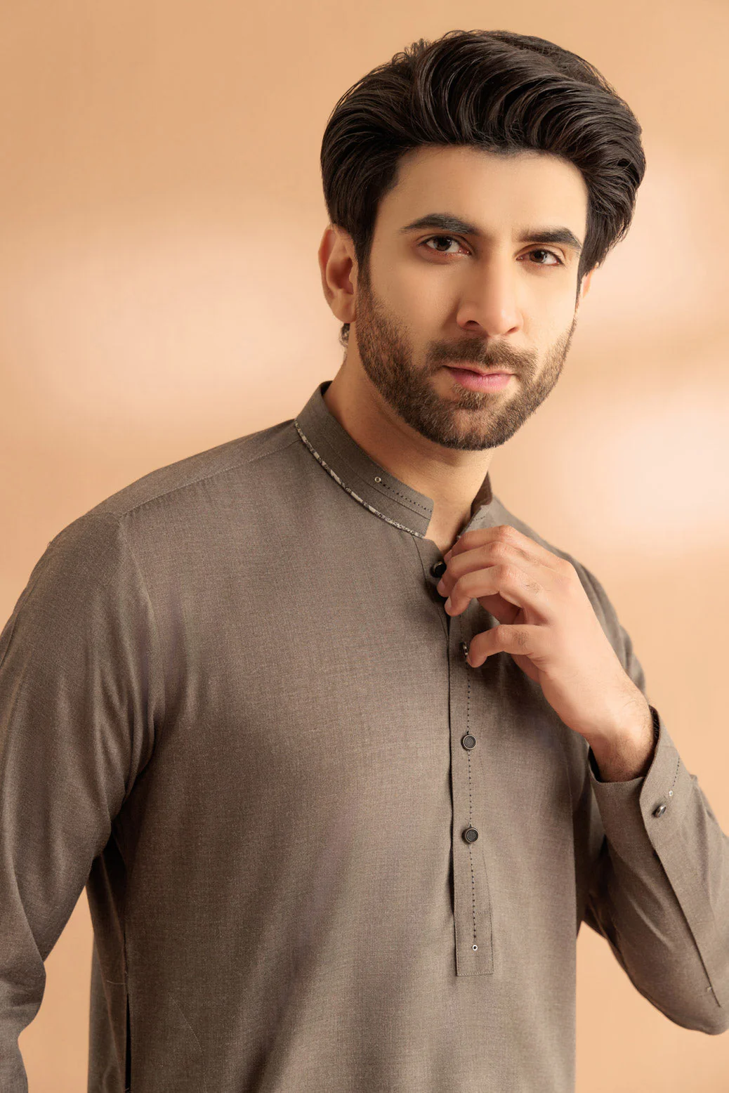 FLINT-RIB DOBBY-KURTA PAJAMA TROUSER - (KSS24-016) - Image 2