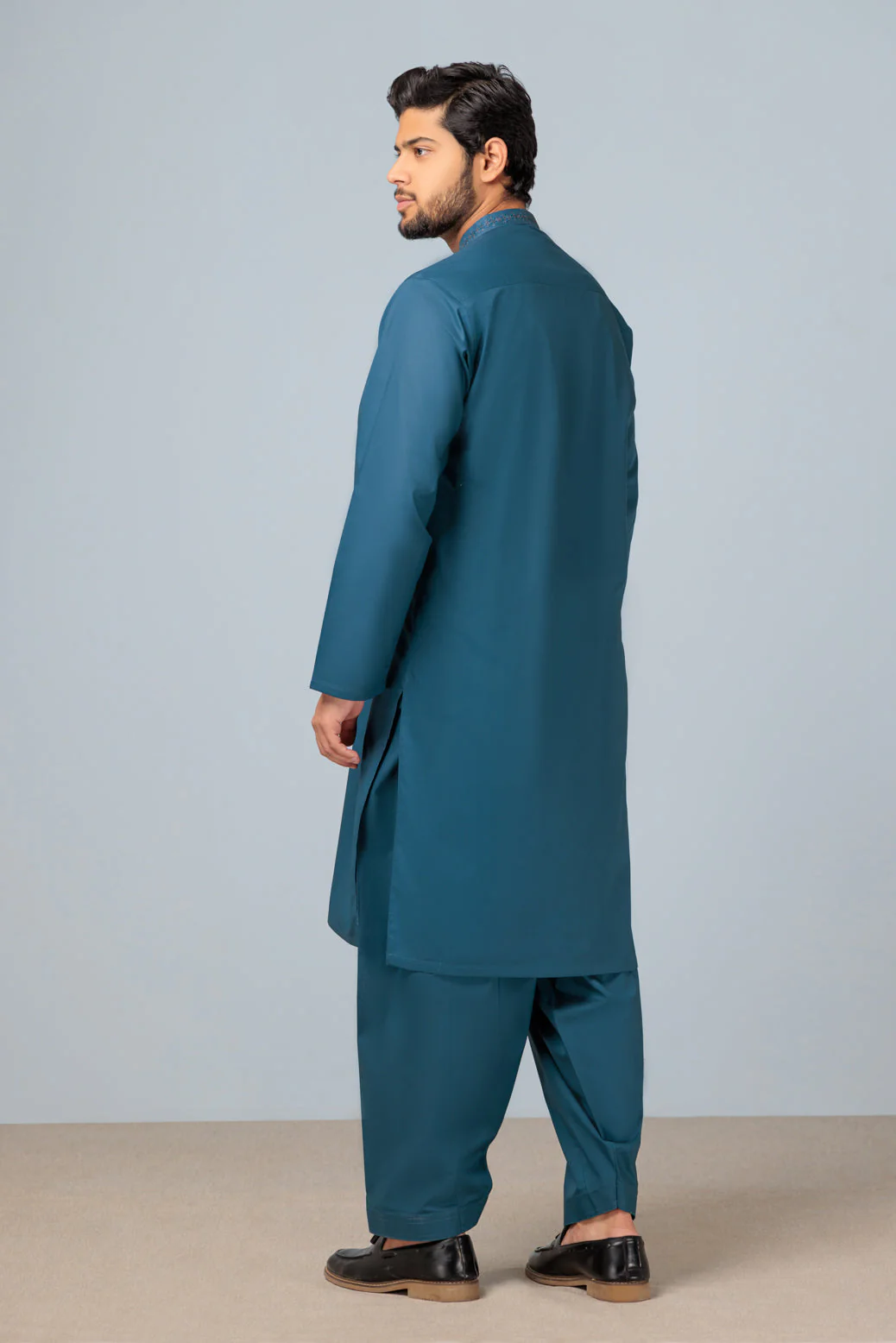 G-GREY-COTTON-KURTA SHALWAR (KSRS23-057) - Image 5