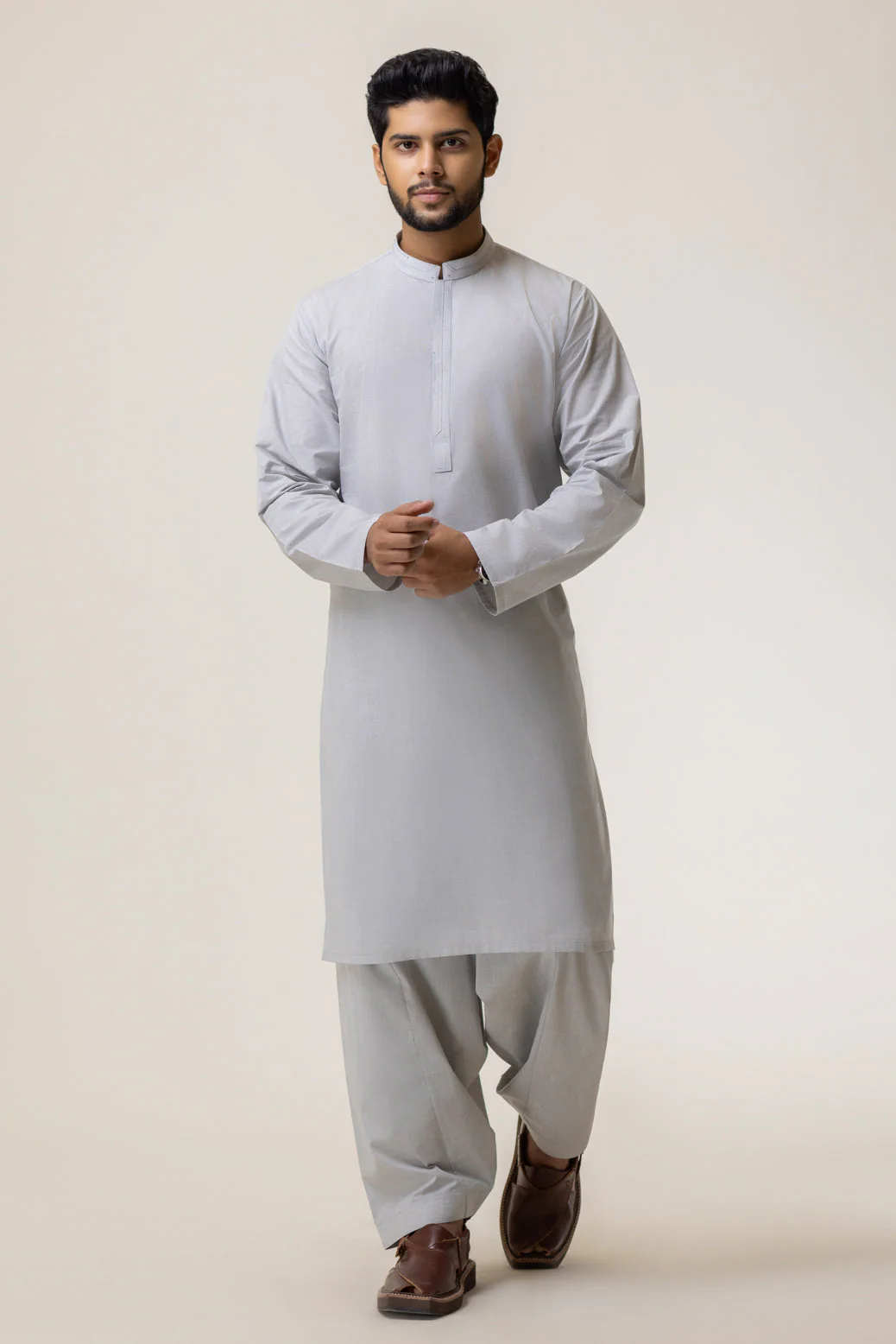 G-MARBLE-YARN DYED-KURTA SHALWAR - (KSRB23-020) - Image 3