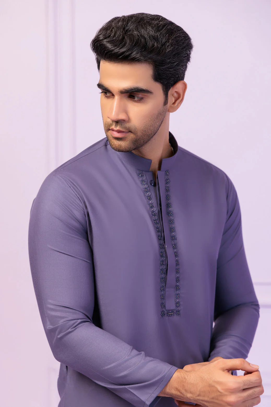 G-THSTLE-BLENDED-KURTA TROUSER - (KSR24-012) - Image 2