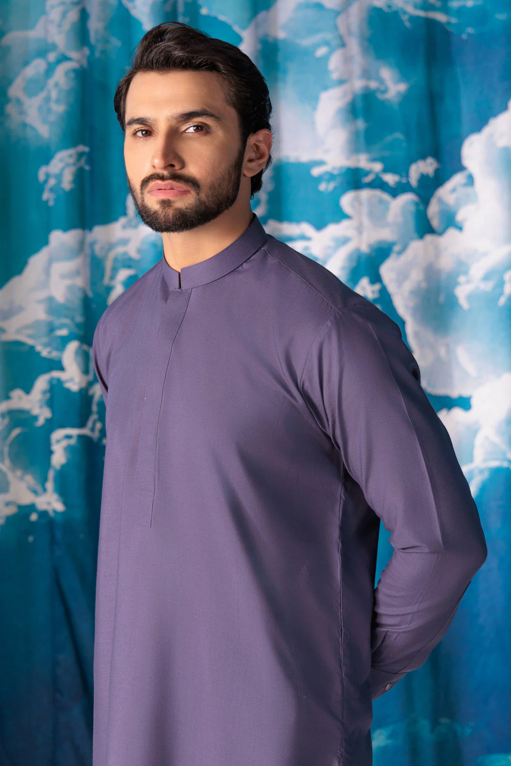 G-THSTLE-BLENDED-KURTA TROUSER - (KSW24-009) - Image 4