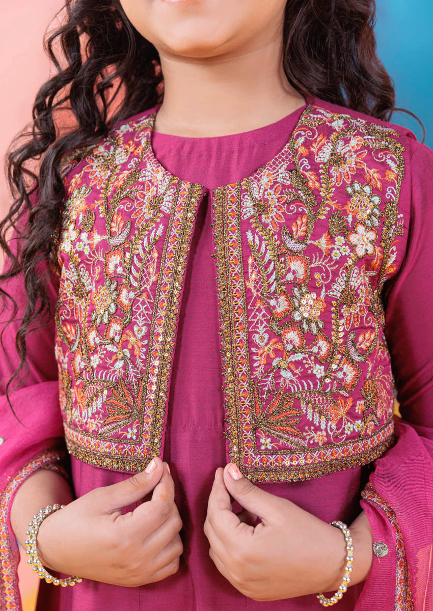 M-Pink-Silk-3 Piece (G25FE3011) - Image 4