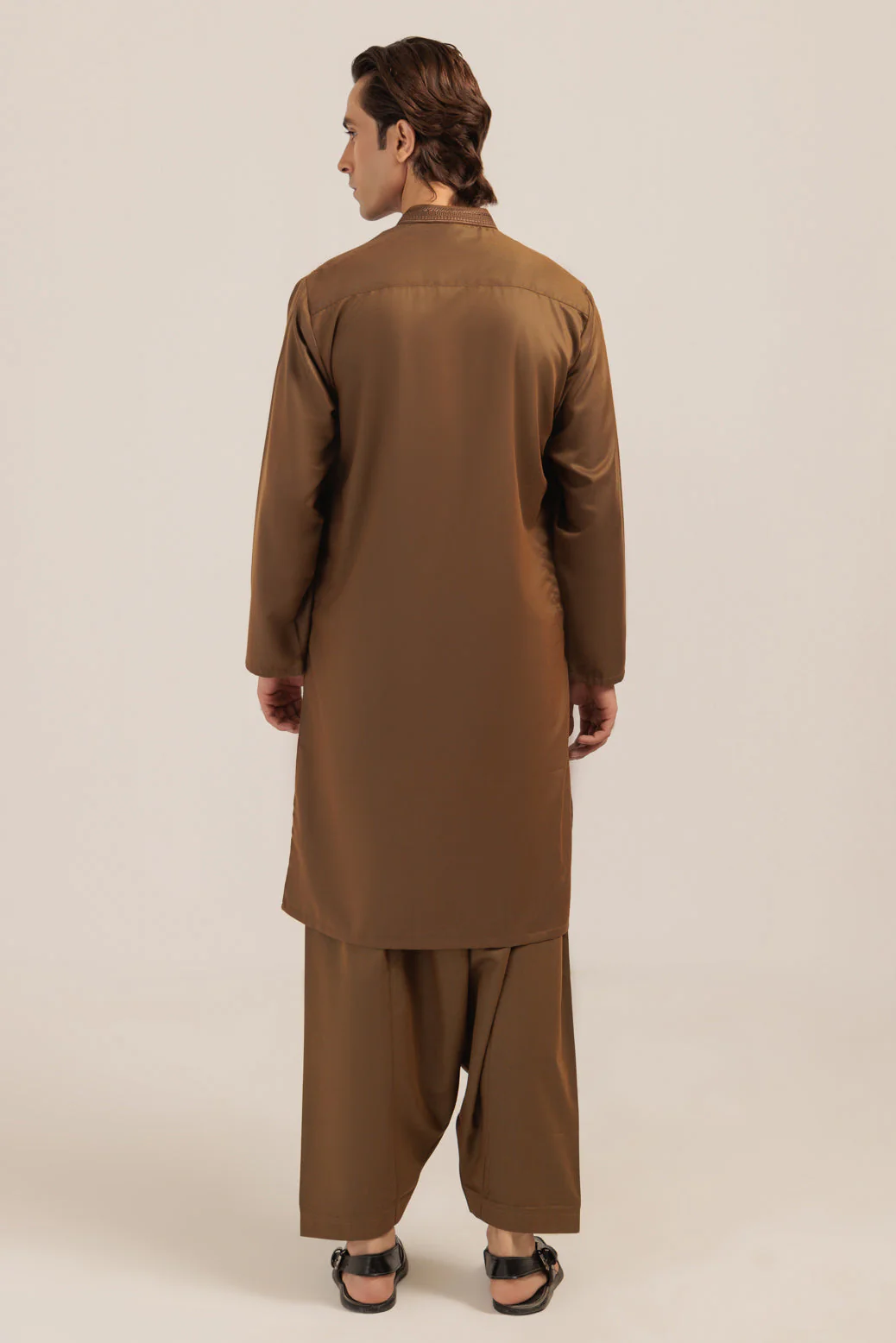 GOLDEN-BLENDED-KURTA SHALWAR - (KSRW24-022) - Image 4