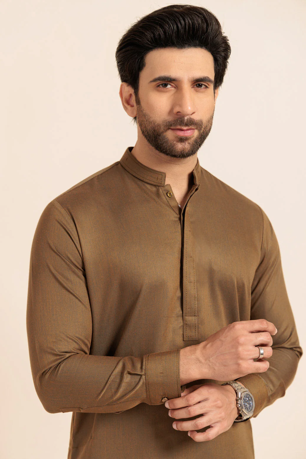 GOLDEN-BLENDED-KURTA TROUSER - (KSW24-025) - Image 3