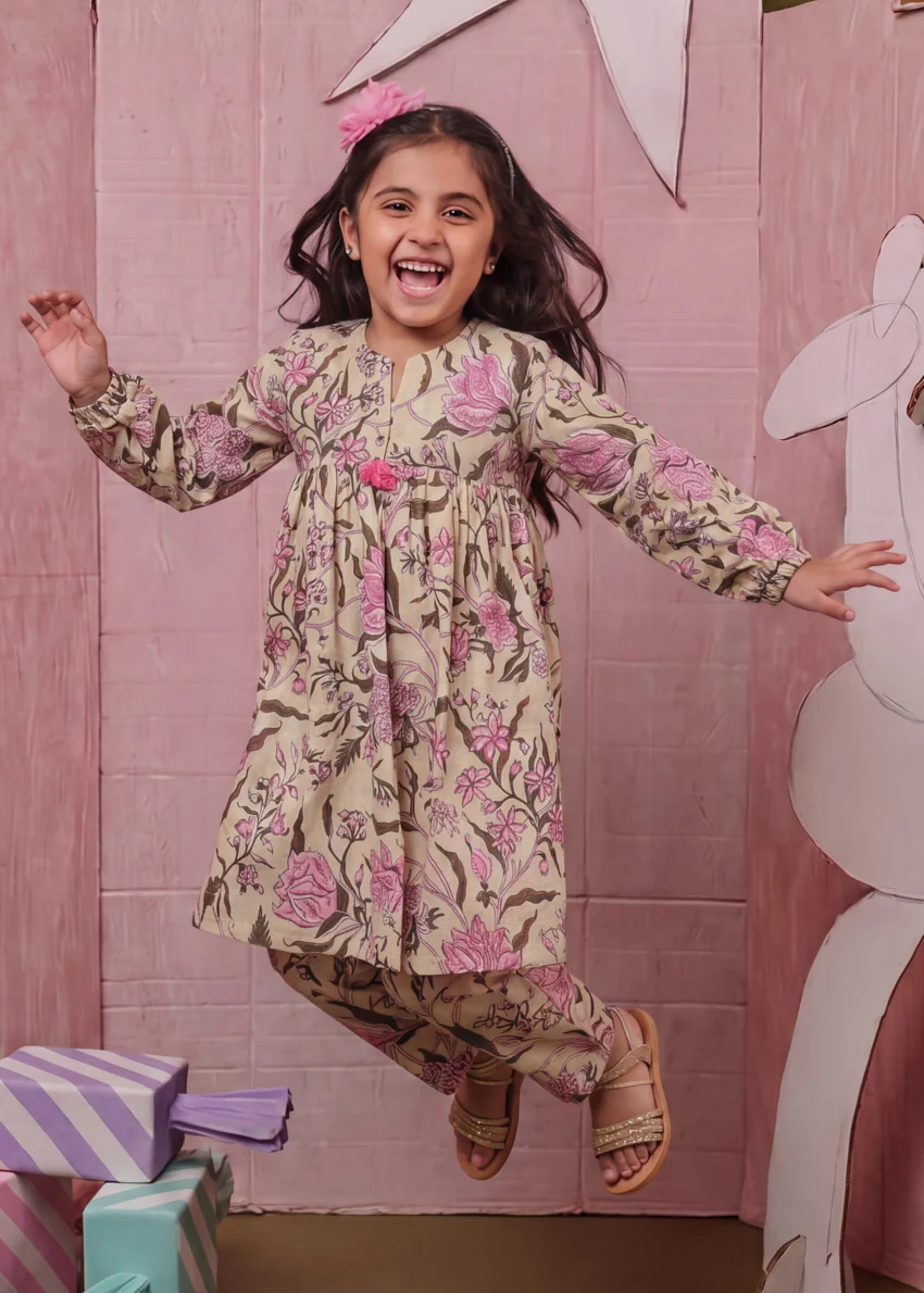 Beige-Lawn-2 Piece (GP2PPBS26BG1F20) - Image 3