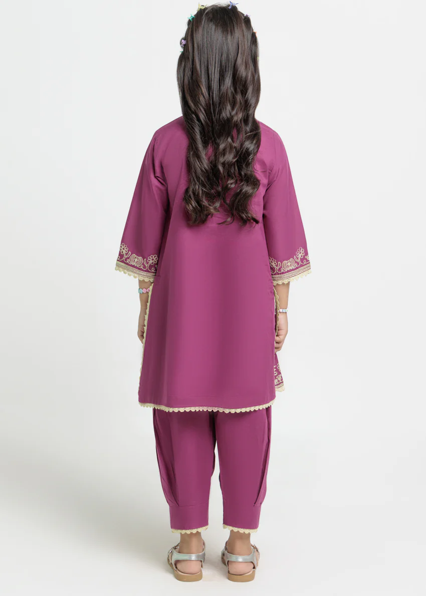 Purple-Cambric-2 Piece (GPS25DE2031) - Image 2