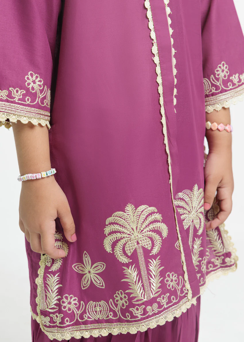 Purple-Cambric-2 Piece (GPS25DE2031) - Image 5