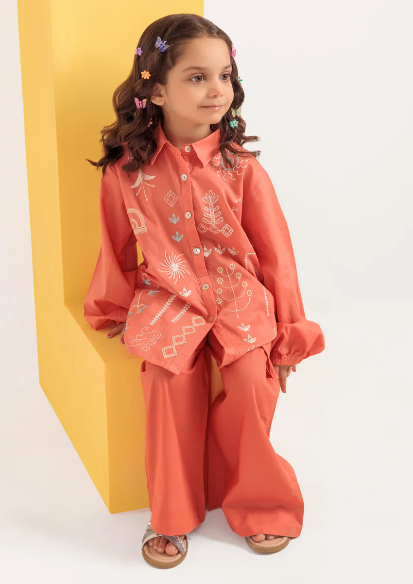 Peach-Cambric-2 Piece (GPS25DE2046) - Image 5