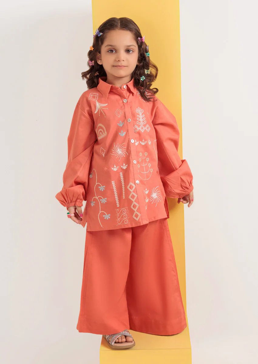 Peach-Cambric-2 Piece (GPS25DE2046) - Image 7