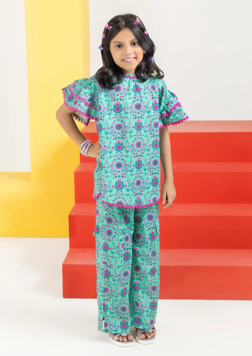 C-Green-Cambric-2 Piece (GPS25P2032) - Image 3