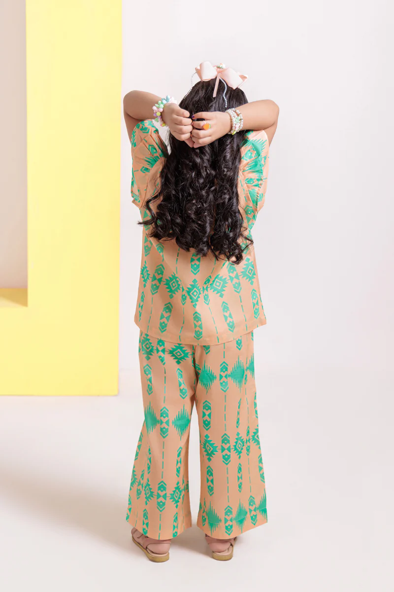 L-Peach-Cambric-2 Piece (GPS25P2041) - Image 2