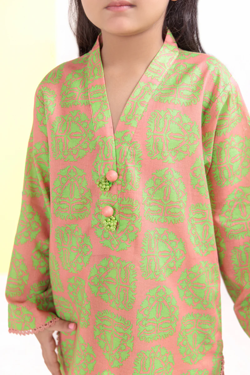 P-Pink-Cambric-2 Piece (GPS25P2042) - Image 3
