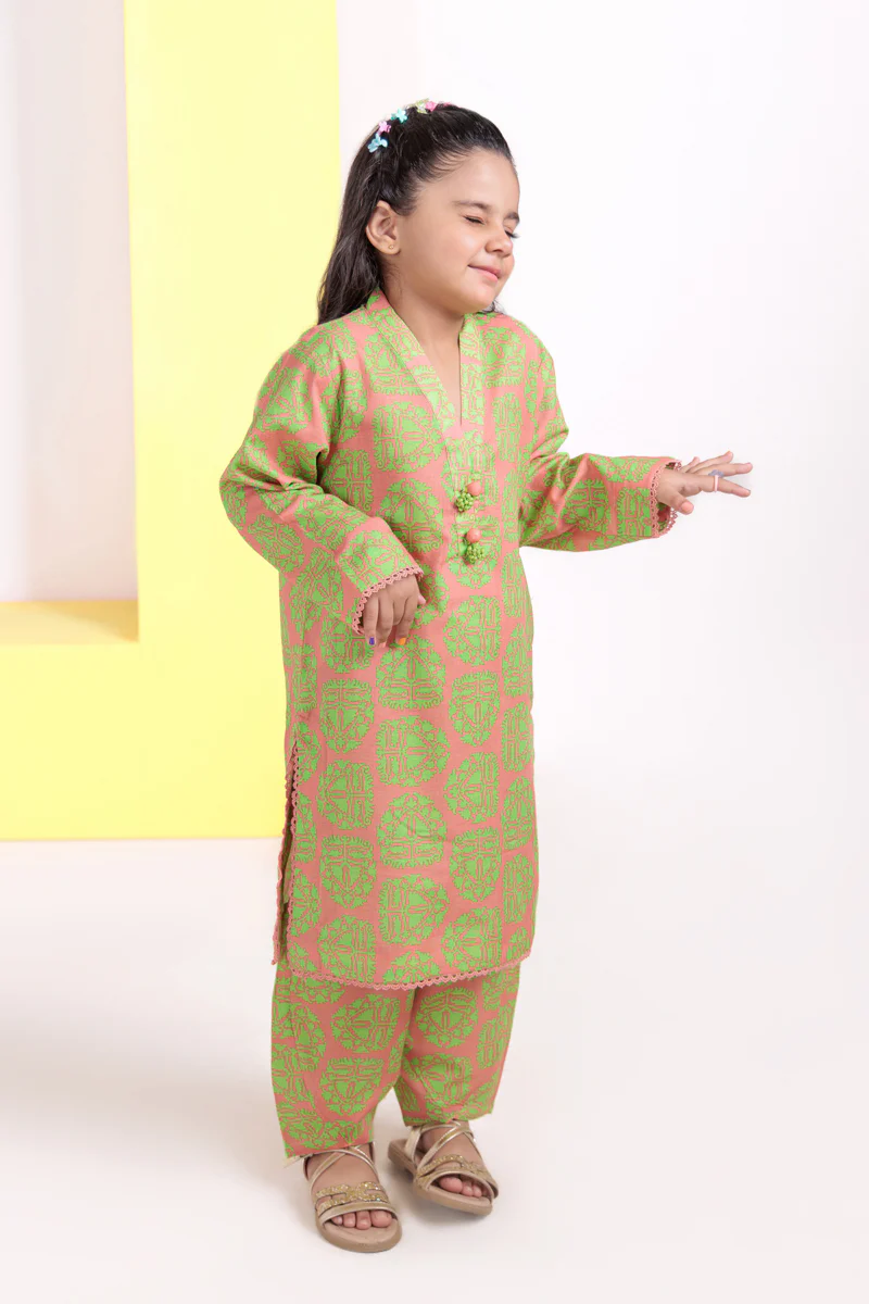 P-Pink-Cambric-2 Piece (GPS25P2042) - Image 4