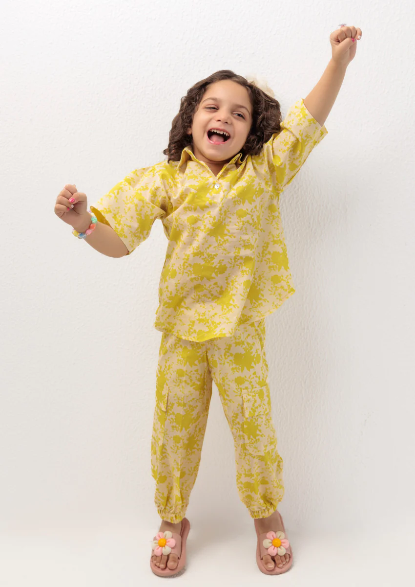 Yellow-Cambric-2 Piece (GPS25P2047) - Image 4