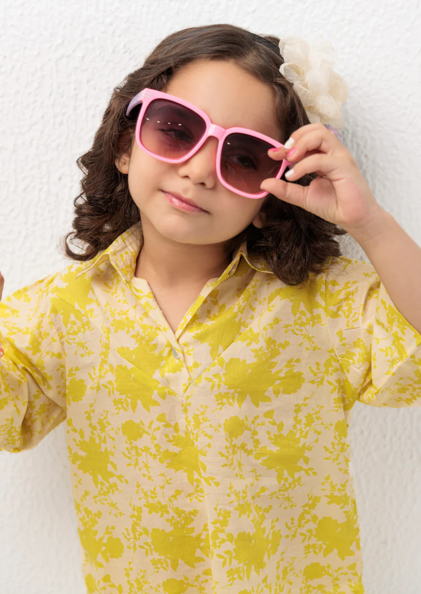 Yellow-Cambric-2 Piece (GPS25P2047) - Image 5