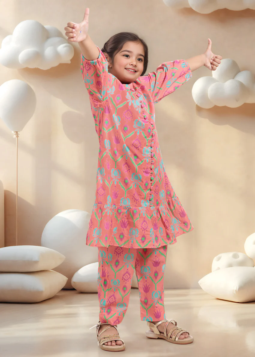 C-Pink-Cambric-2 Piece (GPS25P2052) - Image 3