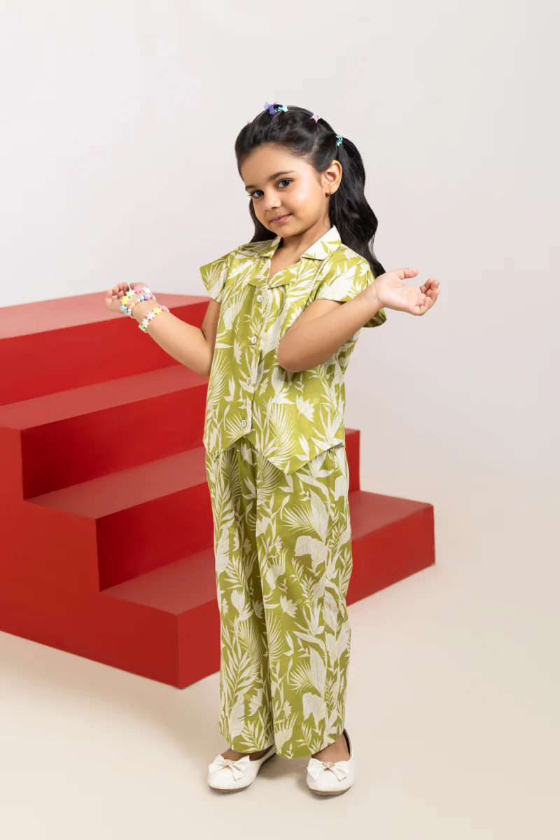 Olive-Cambric-2 Piece (GPS25P2053) - Image 3